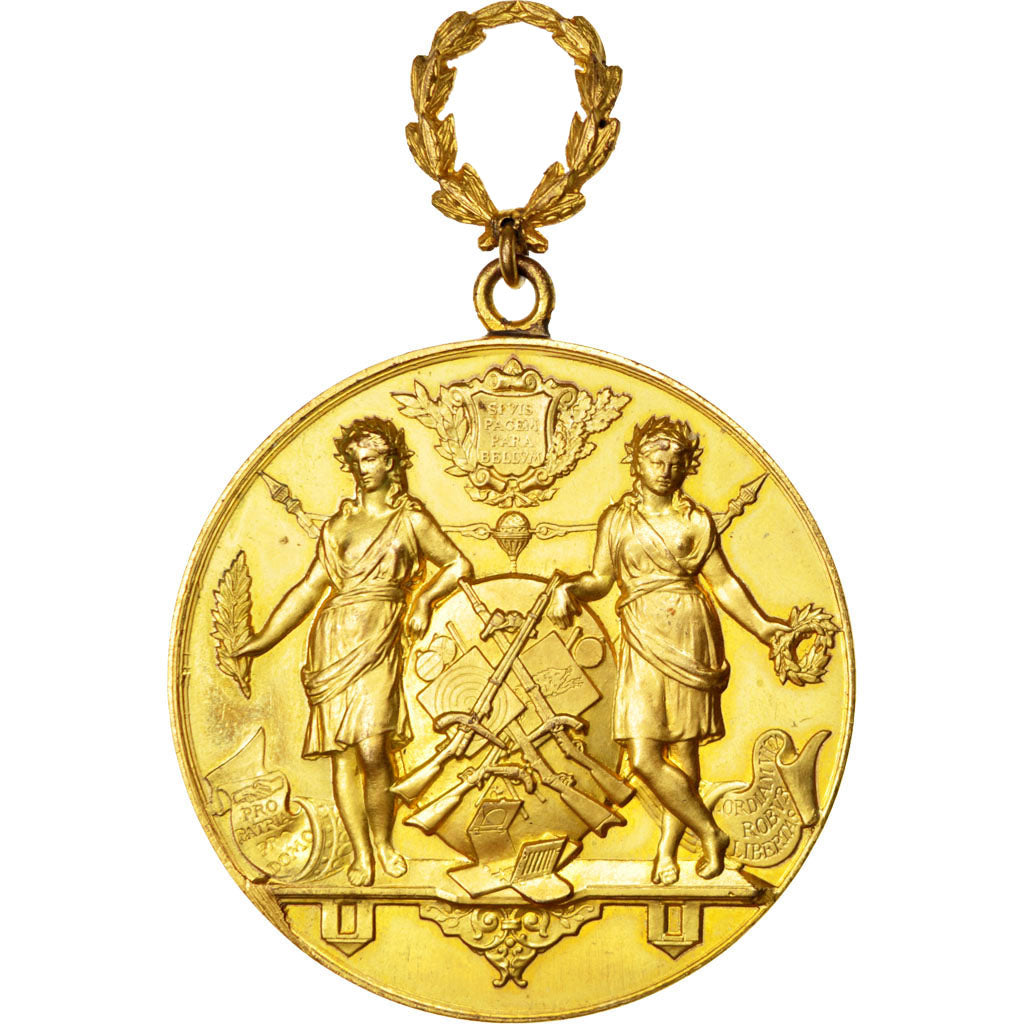 France, Medal, French Third Republic, Vermeil, AU(55-58)