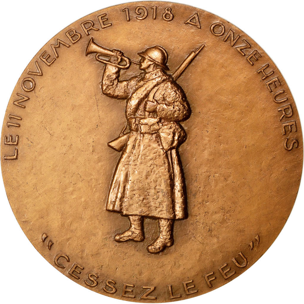 Francia, medalla, French Fifth Republic, 1968, Bronce, Delamarre, EBC