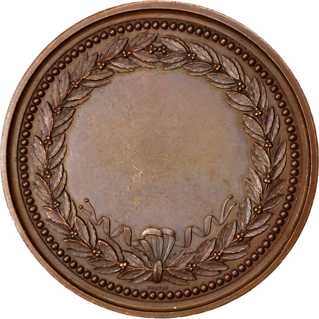Francja, medal, Ludwik XVIII, Brązowy, Andrieu, AU(50-53)