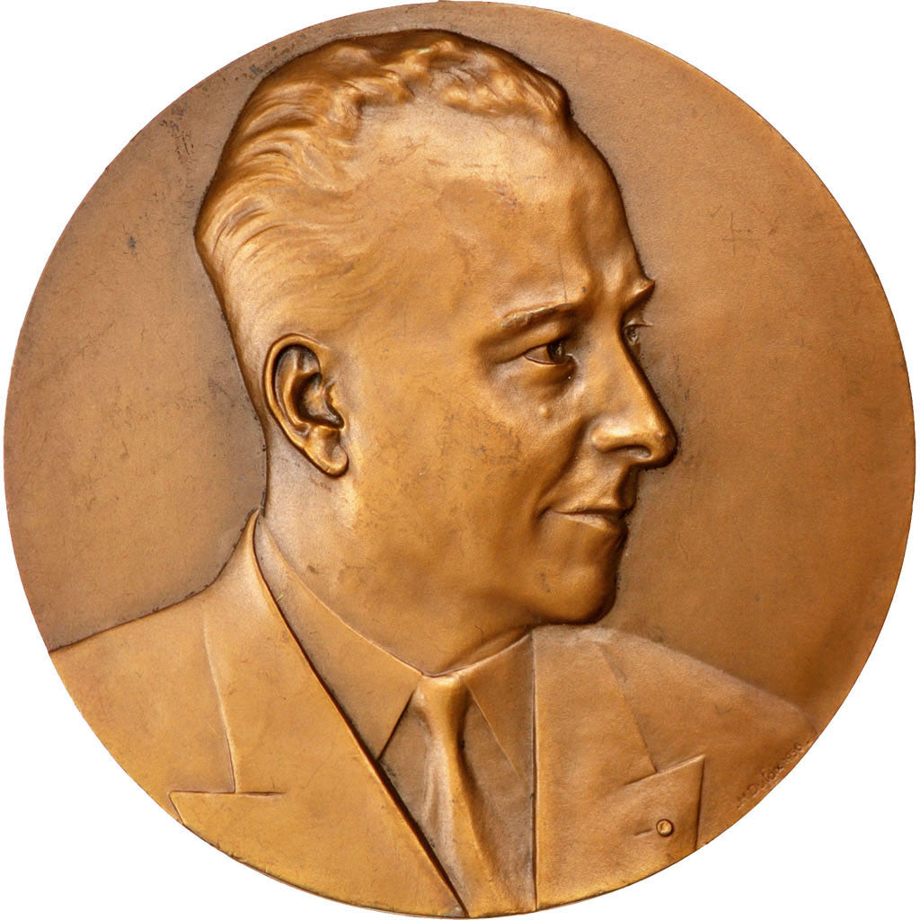 Frankrijk, Medaille, French Fourth Republic, 1955, Bronzen, PR+