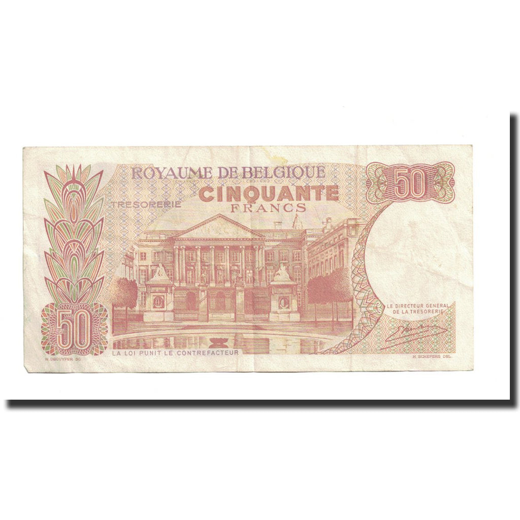 Biljet, België, 50 Francs, 1966, 1966-05-16, KM:139, TTB+