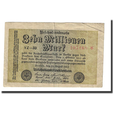 Banknote, Germany, 10 Millionen Mark, 1923, 1923-08-22, KM:106b, EF(40-45)
