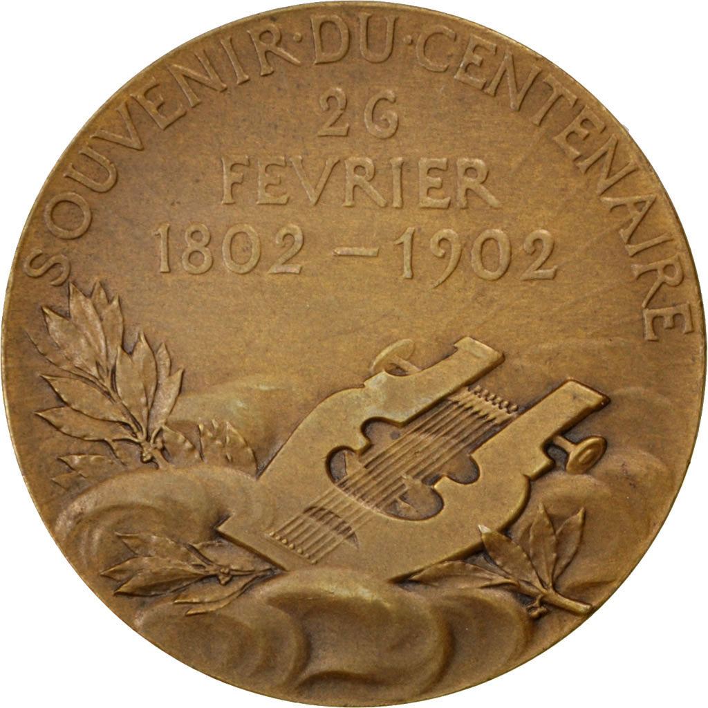 Frankreich, Medaille, French Third Republic, 1902, Bronze, Chaplain, VZ