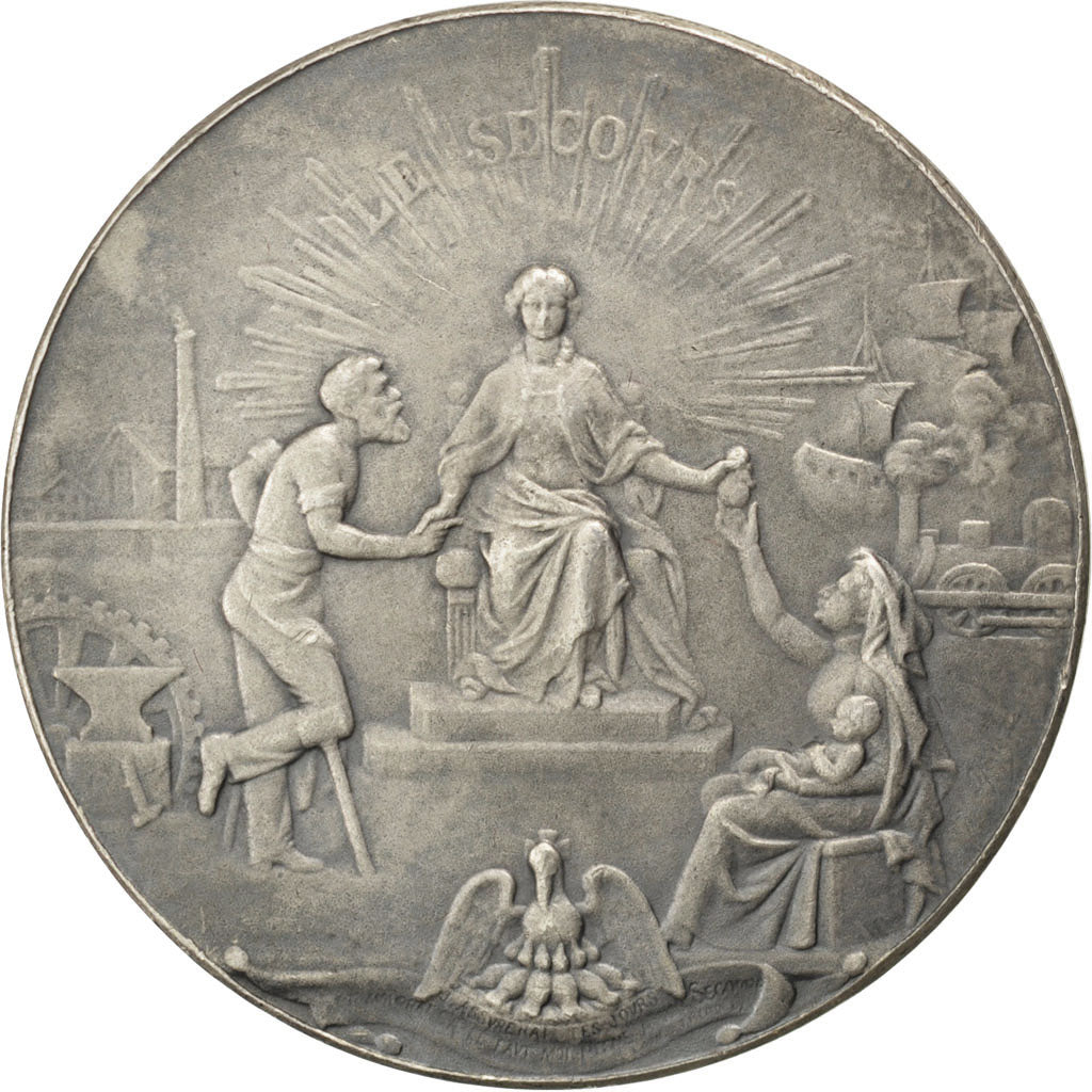 Francia, medaglia, French Third Republic, 1880, Argento, SPL-