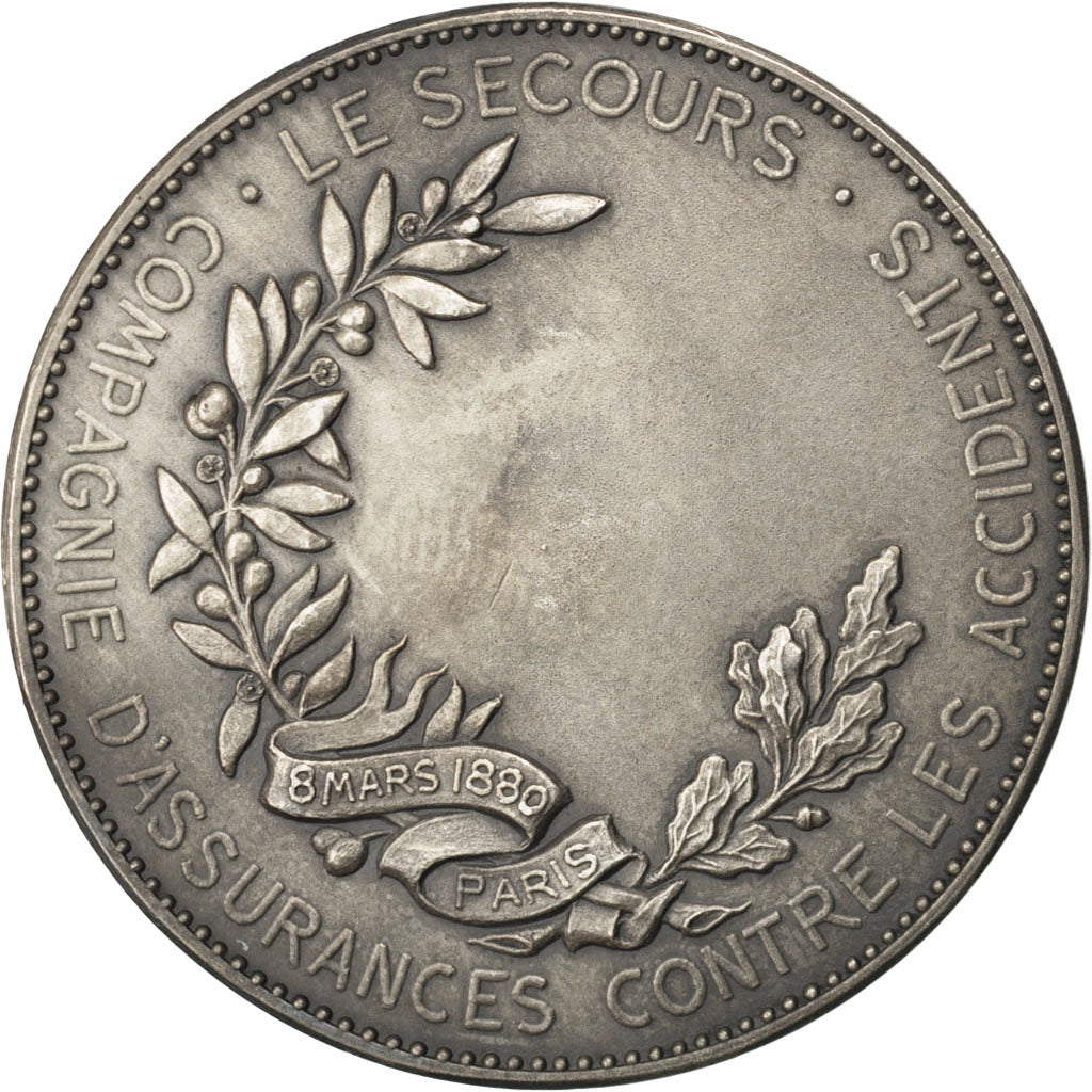 Frankreich, Medaille, French Third Republic, 1880, Silber, VZ