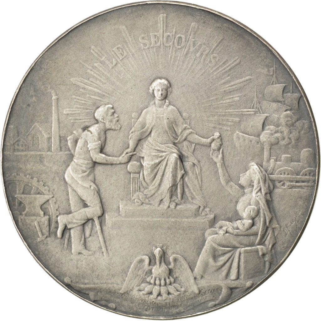 France, Médaille, French Third Republic, 1880, Argent, SUP