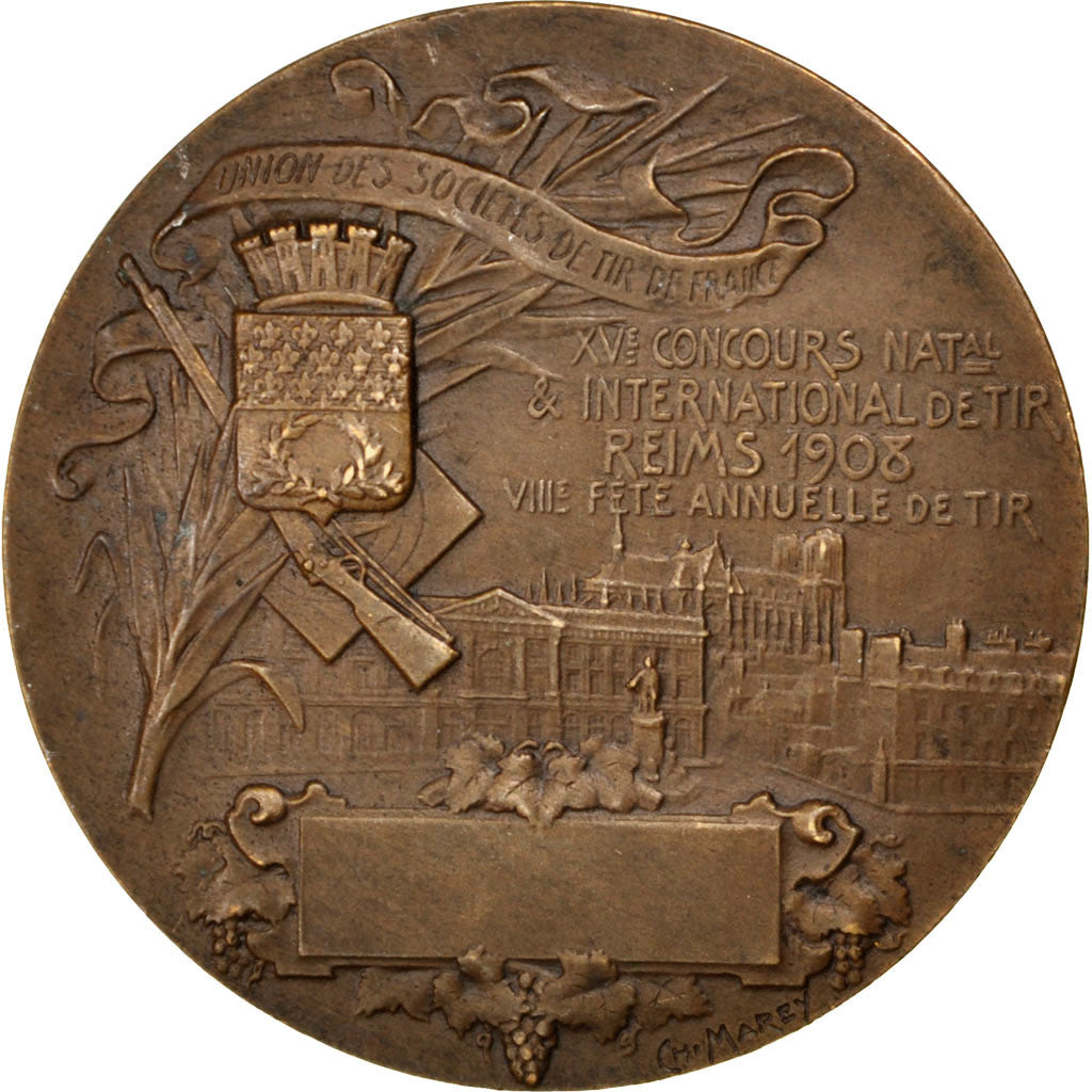 Frankreich, Medaille, French Third Republic, 1908, Bronze, Marey, VZ