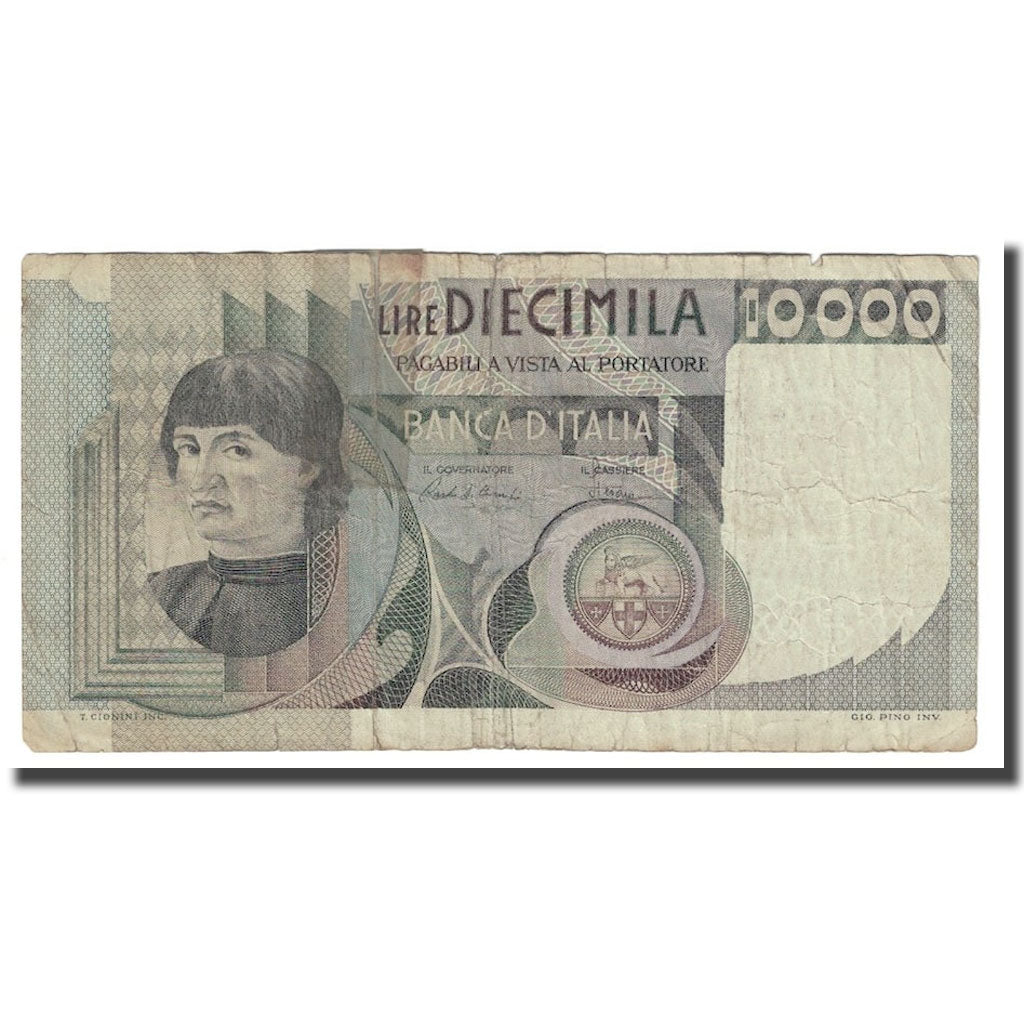 Banconote, Italia, 10,000 Lire, 1976, 1976-08-25, KM:106b, BB
