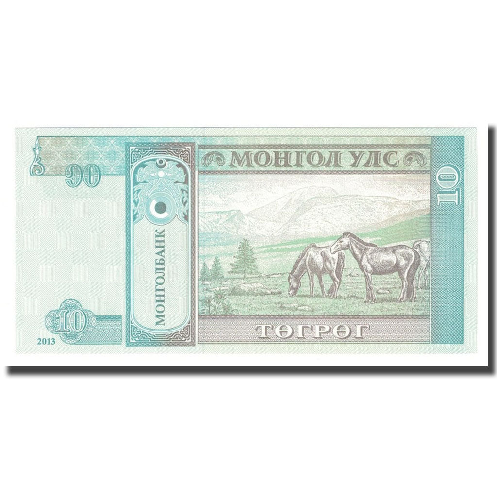 Banknote, Mongolia, 10 Tugrik, 2013, KM:62f, UNC(65-70)