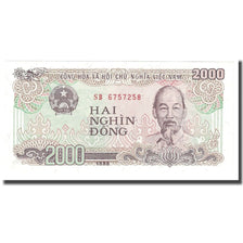 Banknot, Wietnam, 2000 D<ox>ng, 1988, KM:107a, UNC(65-70)