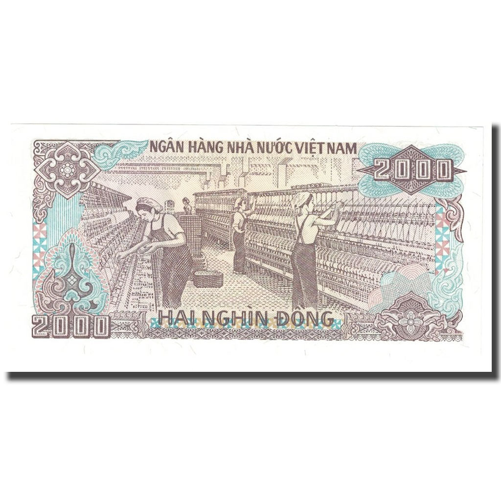 Banknote, Vietnam, 2000 D<ox>ng, 1988, KM:107a, UNC(65-70)