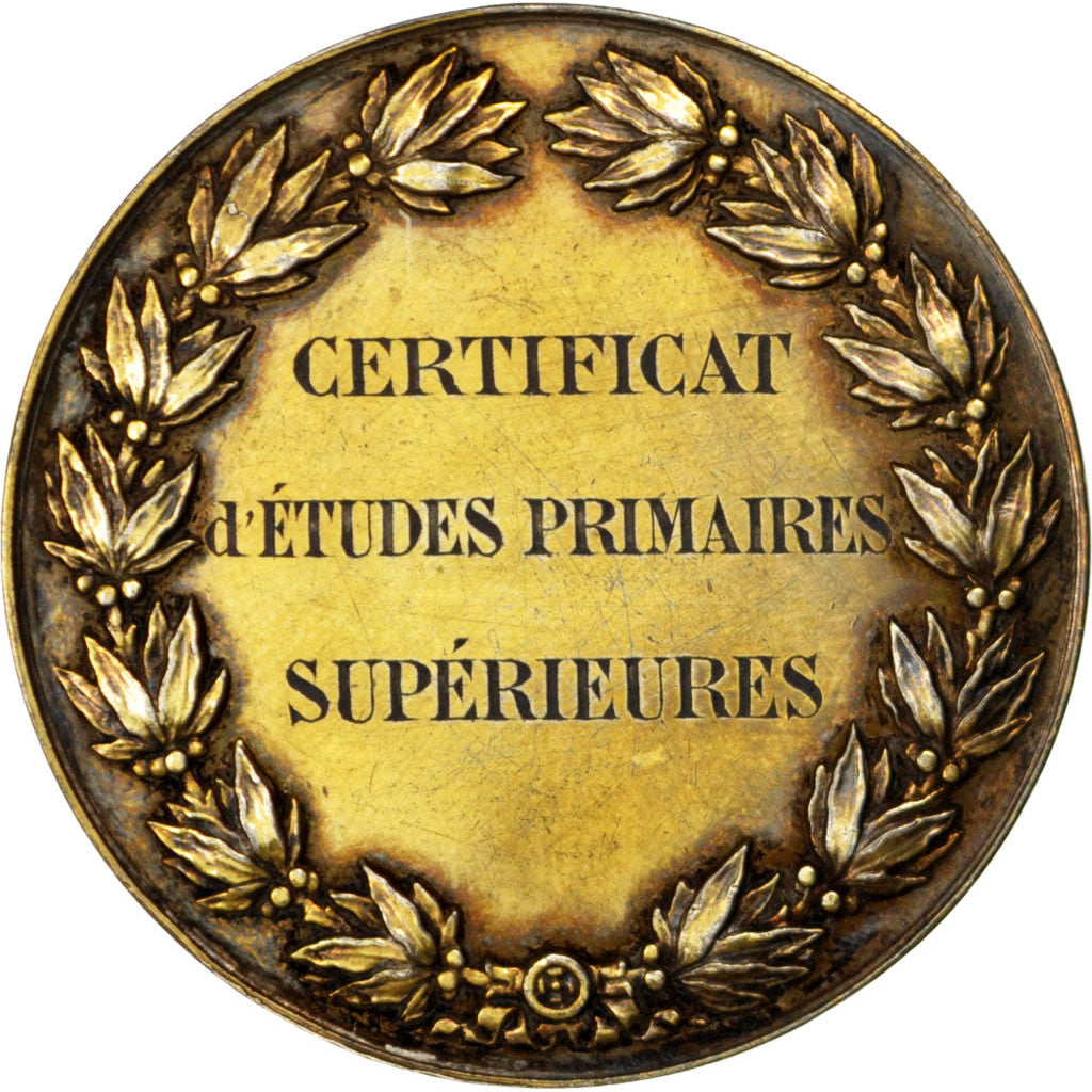 France, Médaille, French Third Republic, 1886, Vermeil, SUP+