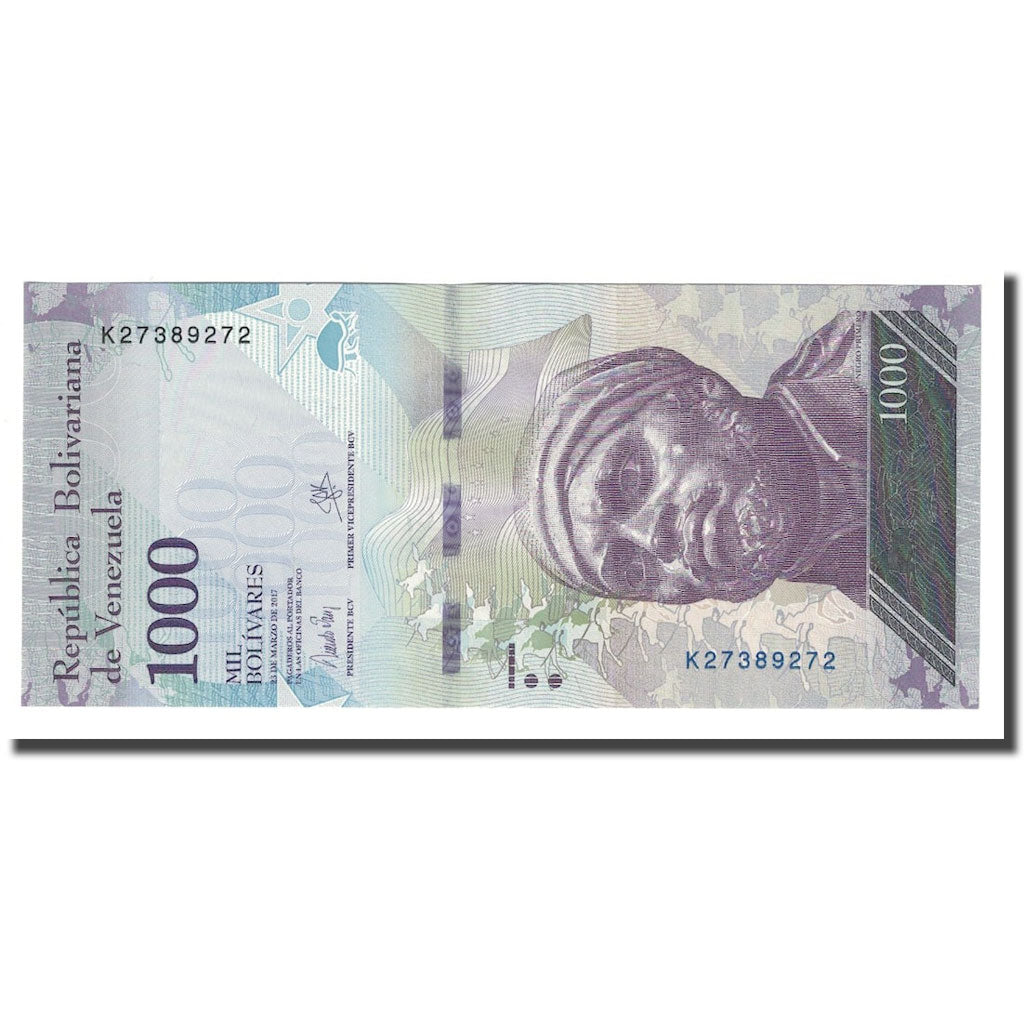 Banknote, Venezuela, 1000 Bolivares, 2017, 2017-03-23, UNC(65-70)