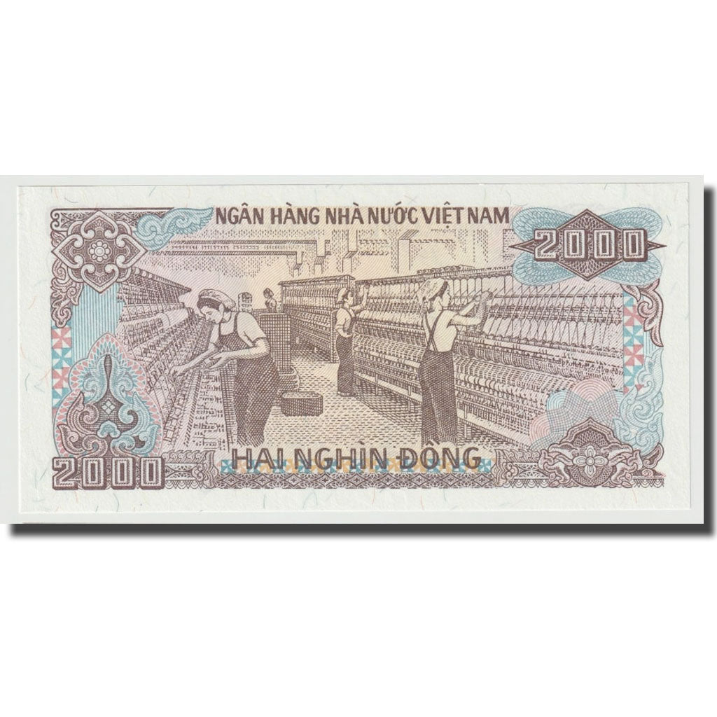 Banknote, Vietnam, 2000 D<ox>ng, 1988, KM:107b, UNC(65-70)