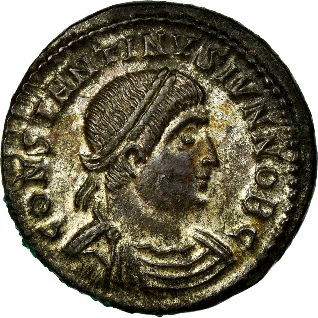 Constantine II, Nummus, Heraclea, Copper, AU(55-58), Cohen:164