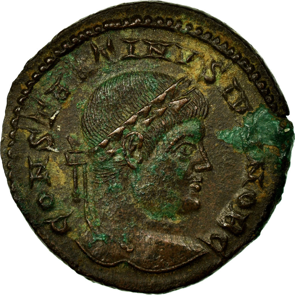 Constantine II, Nummus, Trier, Copper, AU(50-53), Cohen:38
