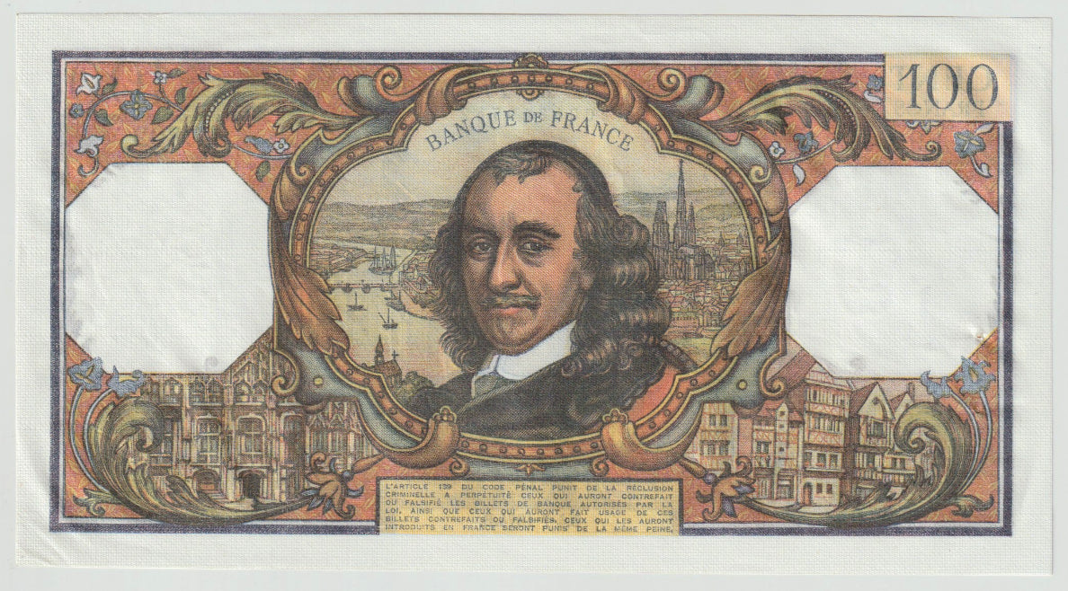 Francja, 100 Francs, Corneille, 1974, 1974-07-04, UNC(63), Fayette:65.46