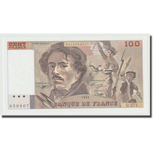 França, 100 Francs, Delacroix, 1995, UNC(65-70), Fayette:69ter.02b, KM:154h
