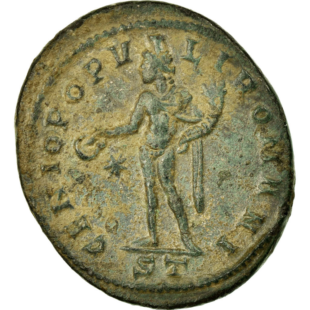 Constantius I, Follis, Ticinum, Copper, AU(50-53), Cohen:107