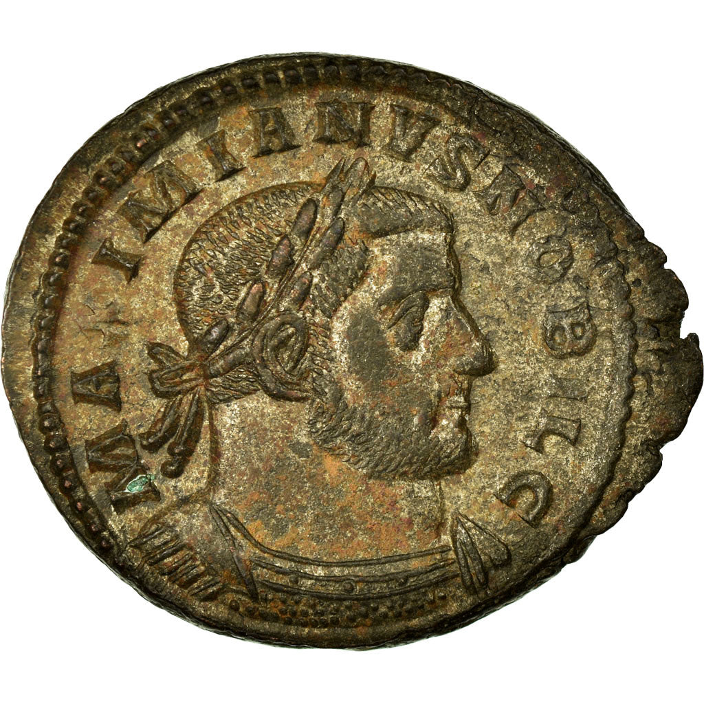 Maximianus, Follis, Trier, Copper, AU(50-53), Cohen:189 var