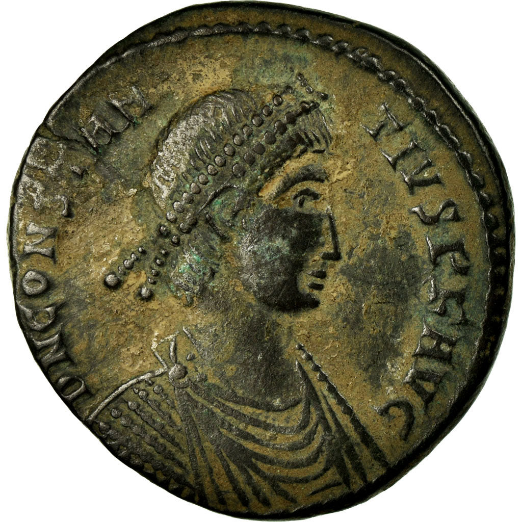 Constantius II, Nummus, Arles, Copper, AU(50-53), Cohen:31