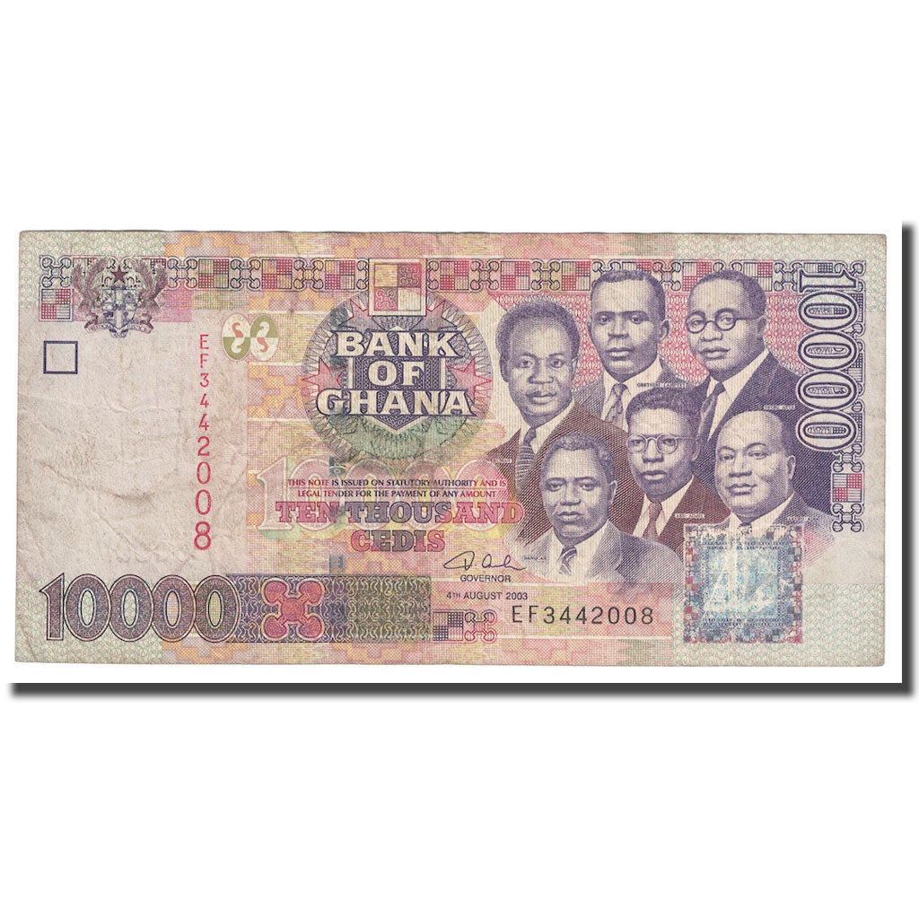 Billet, Ghana, 10,000 Cedis, 2003, 2003-08-04, KM:35b, TTB