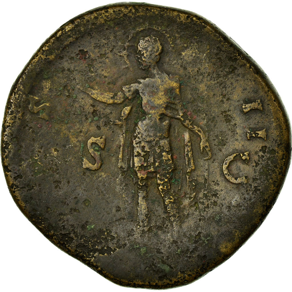 Antoninus Pius, Sestertius, Rome, Copper, VF(30-35), Cohen:318