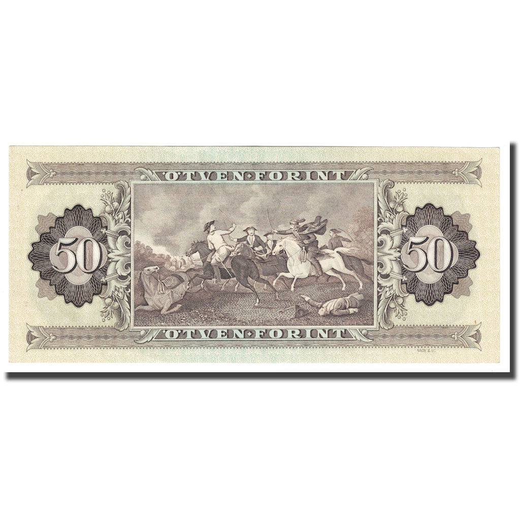 Geldschein, Ungarn, 50 Forint, 1989, 1989-01-10, KM:170h, UNZ-