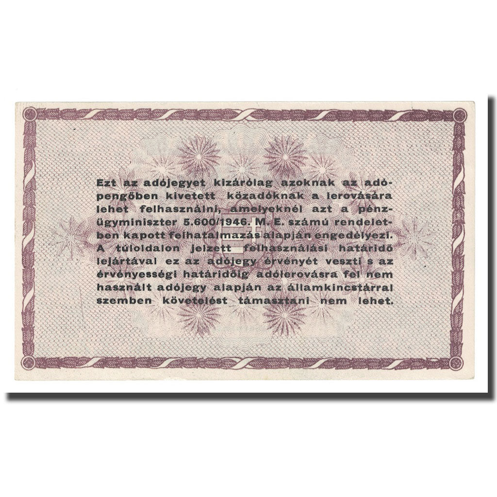 Banknote, Hungary, 100,000 (Egyszázezer) Adópengö, 1946, 1946-05-28, KM:144b