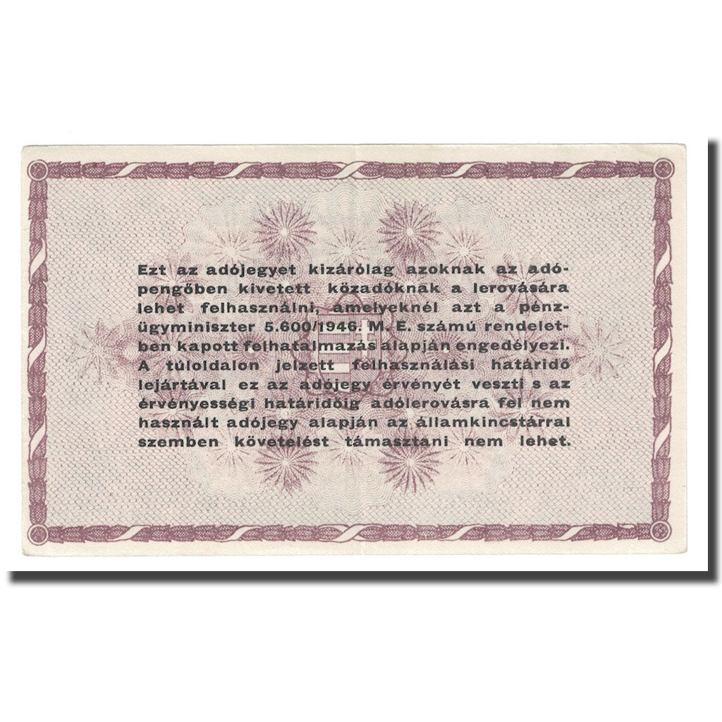 Banknote, Hungary, 100,000 (Egyszázezer) Adópengö, 1946, 1946-05-28, KM:144b