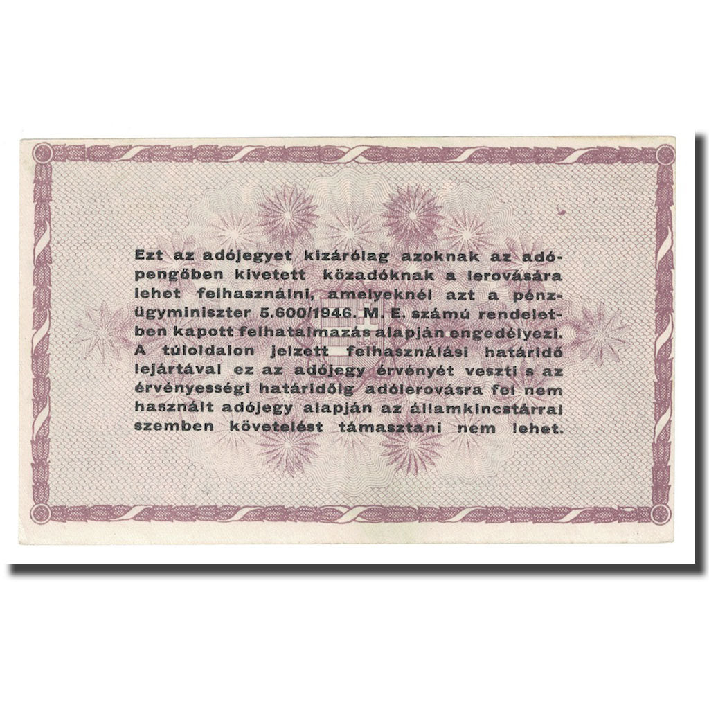 Banconote, Ungheria, 100,000 (Egyszázezer) Adópengö, 1946, 1946-05-28