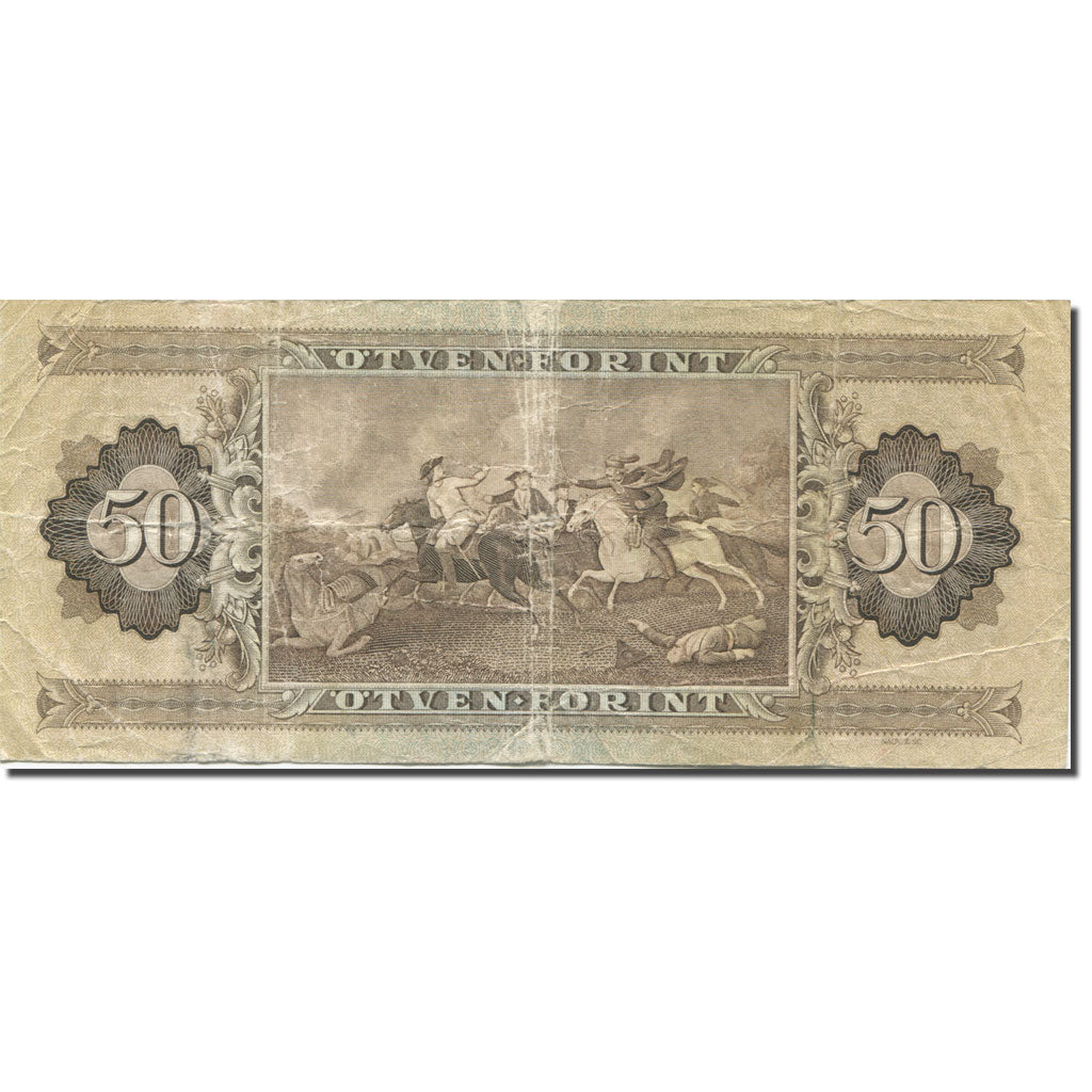 Banconote, Ungheria, 50 Forint, 1969, 1969-06-30, KM:170b, BB