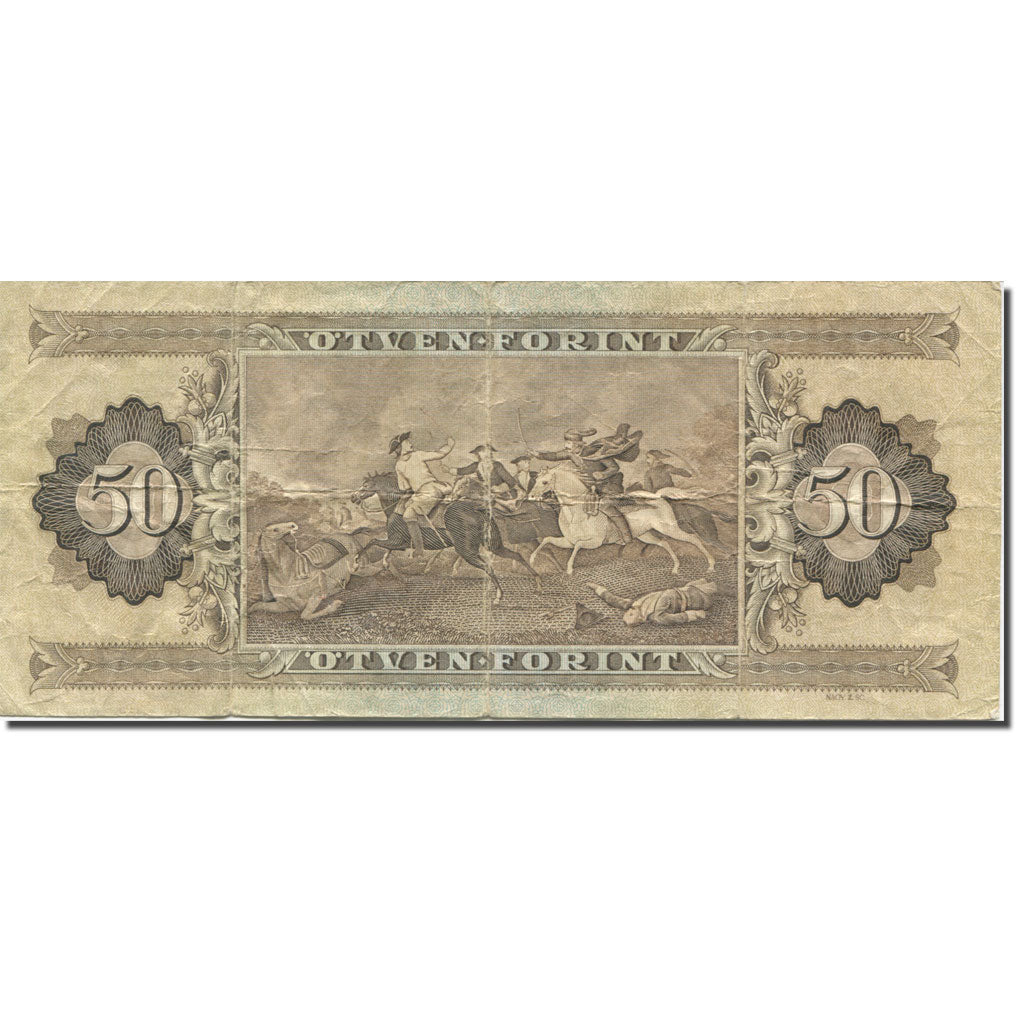 Banknot, Węgry, 50 Forint, 1969, 1969-06-30, KM:170b, VF(30-35)