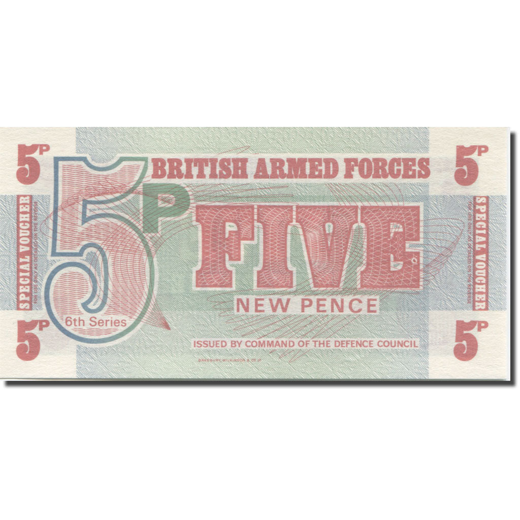 Banknote, Great Britain, 5 New Pence, Undated (1972), KM:M47, UNC(65-70)
