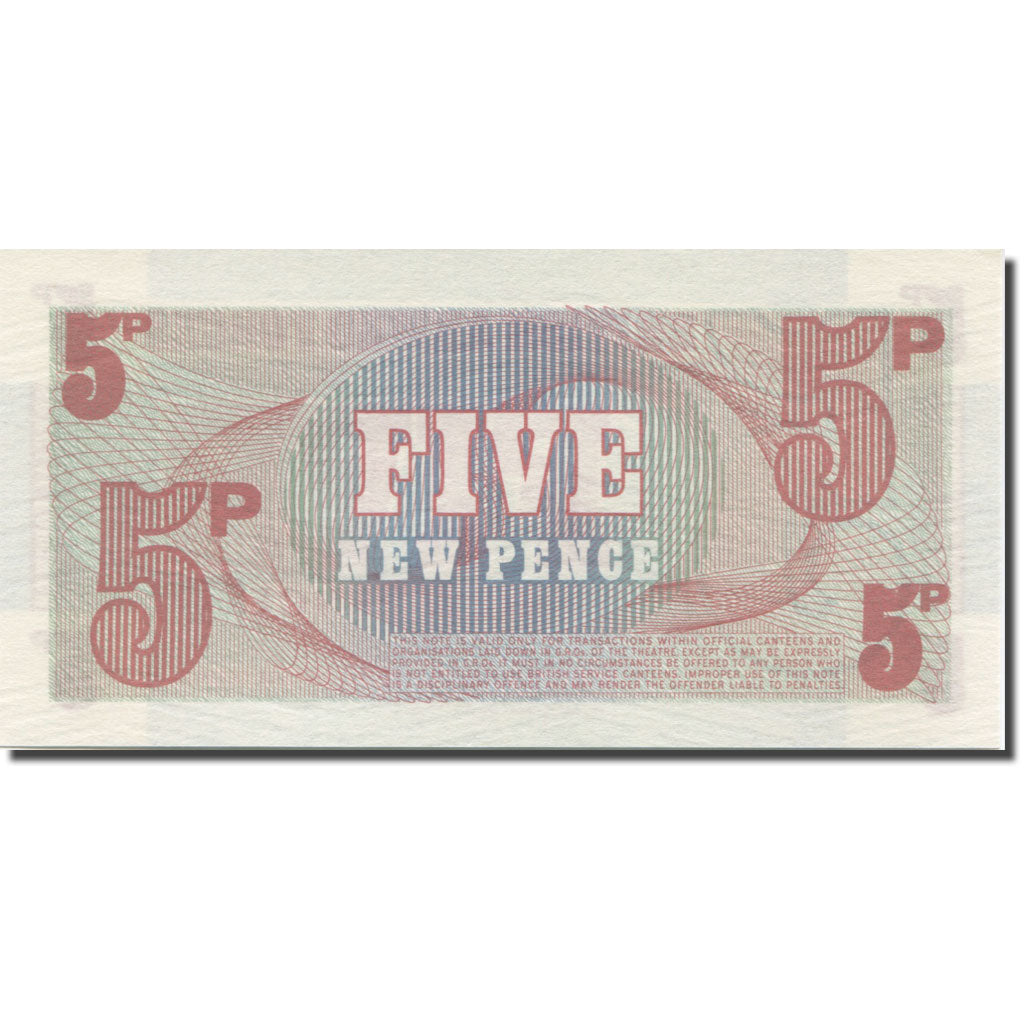 Banknote, Great Britain, 5 New Pence, Undated (1972), KM:M47, UNC(65-70)