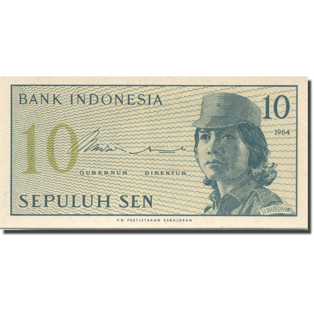 Geldschein, Indonesien, 10 Sen, 1964, KM:92a, UNZ