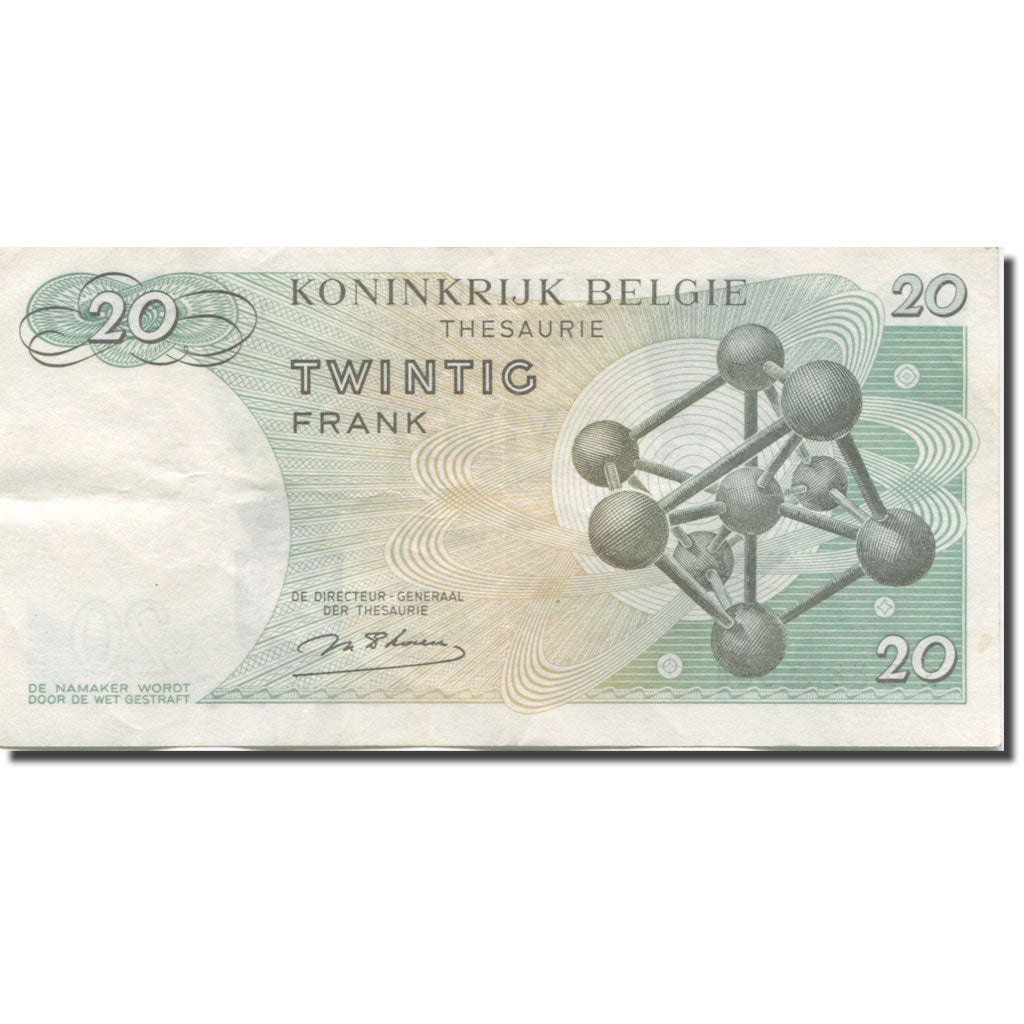 Billet, Belgique, 20 Francs, 1964, 1964-06-15, KM:138, SUP