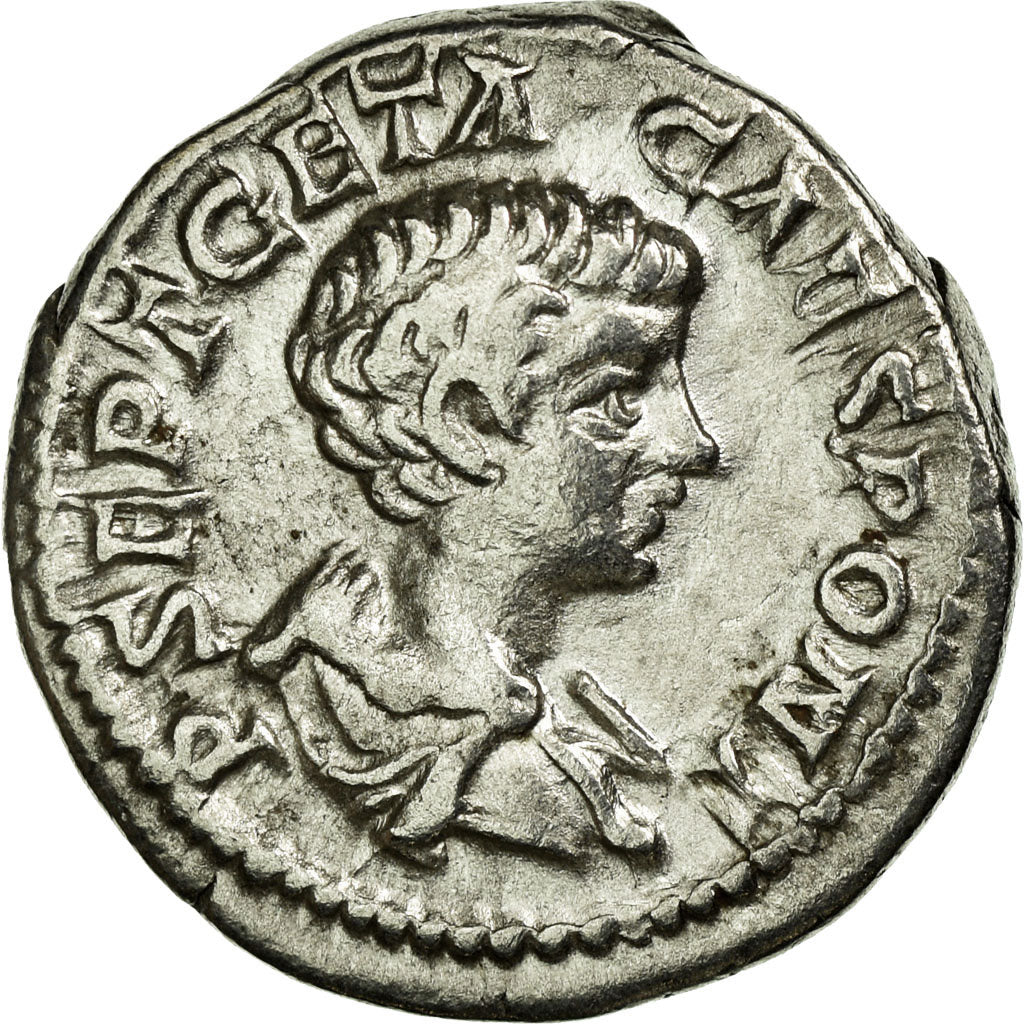 Geta, Denarius, Silber, SS+, Cohen:90