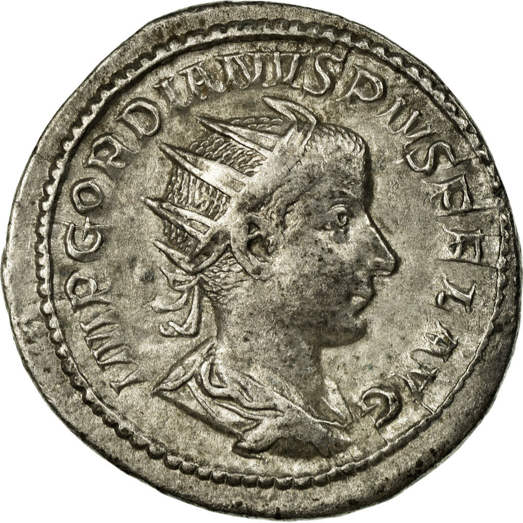 Gordian III, Antoninianus, Billon, AU(55-58), Cohen:145