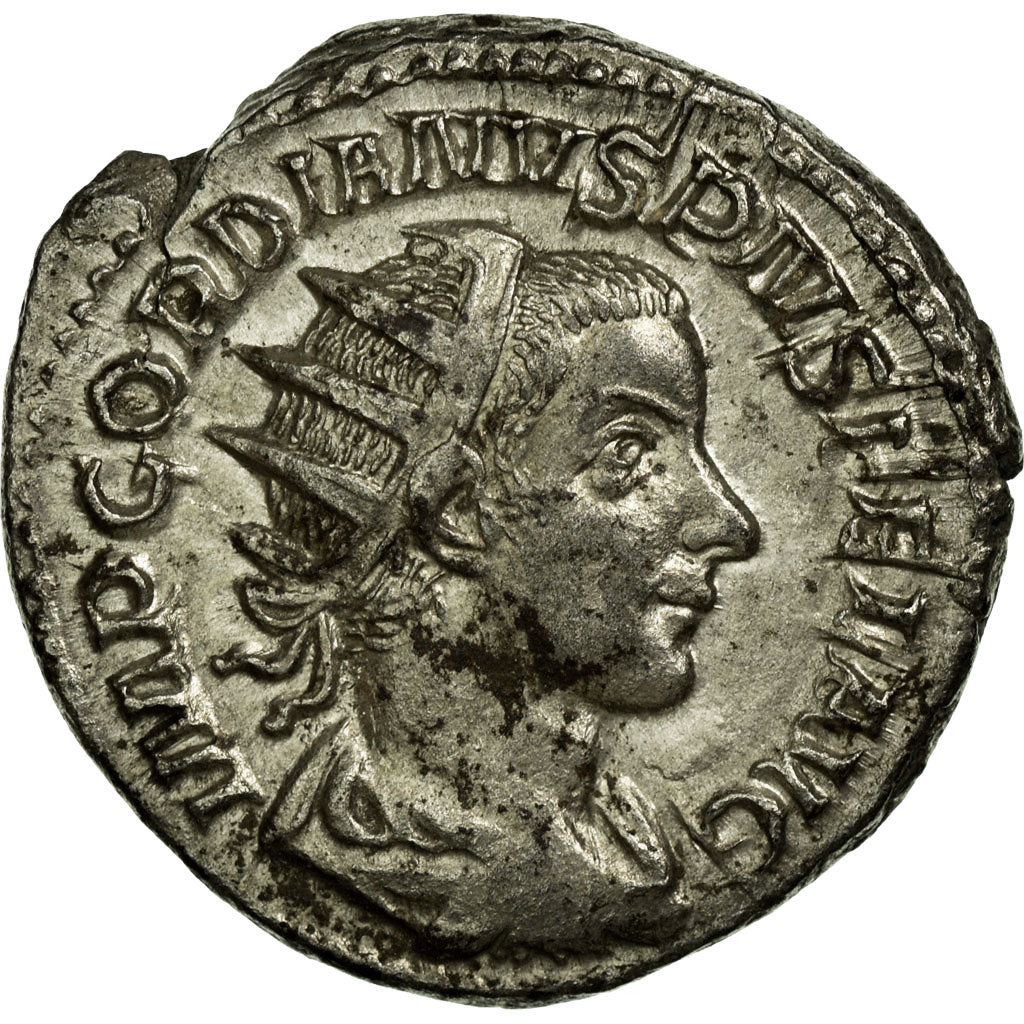 Gordian III, Antoninianus, Billon, AU(55-58), Cohen:121