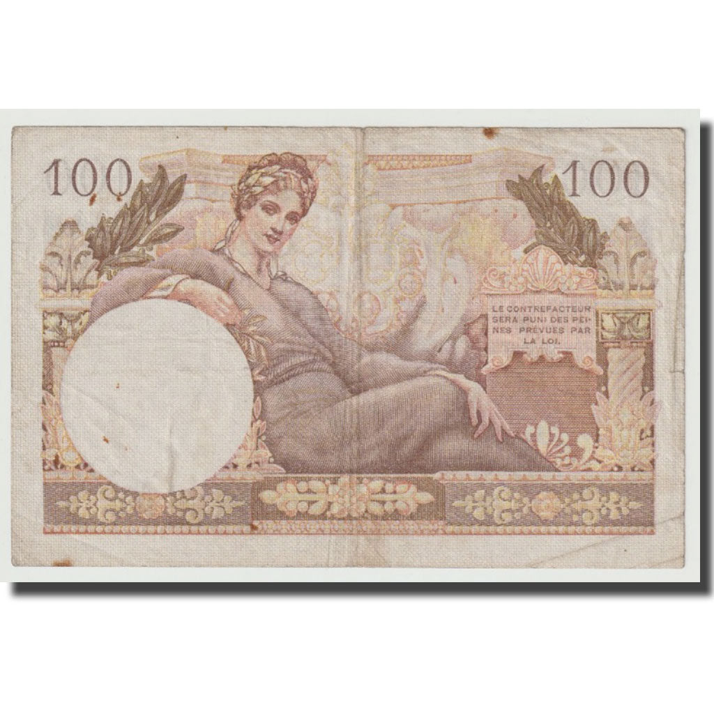 France, 100 Francs, 1955-1963 Treasury, Undated (1955), VF(30-35), KM:M11a