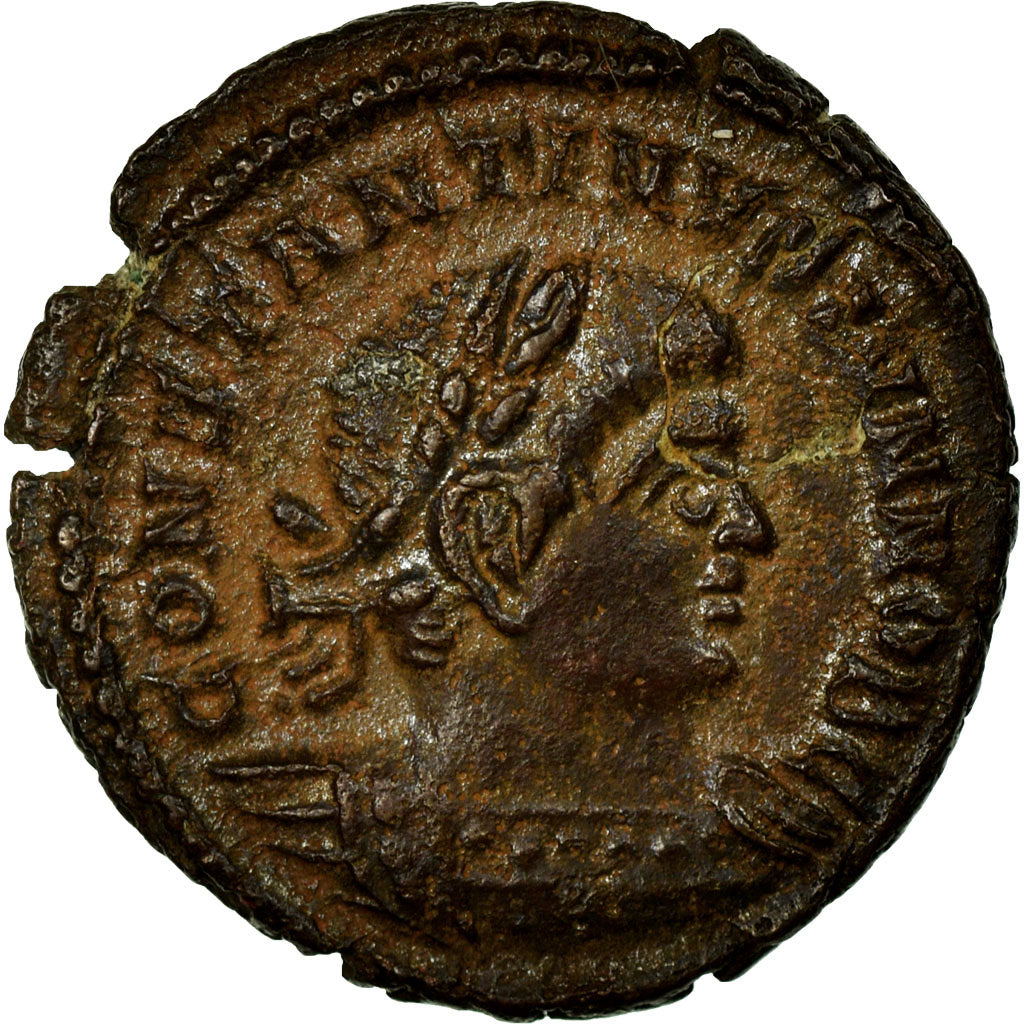Constantine II, Nummus, Trier, Copper, AU(55-58), Cohen:122