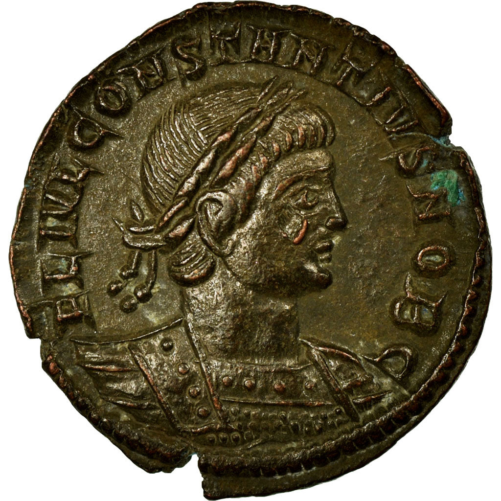 Constantine II, Nummus, Trier, Copper, AU(55-58), Cohen:122