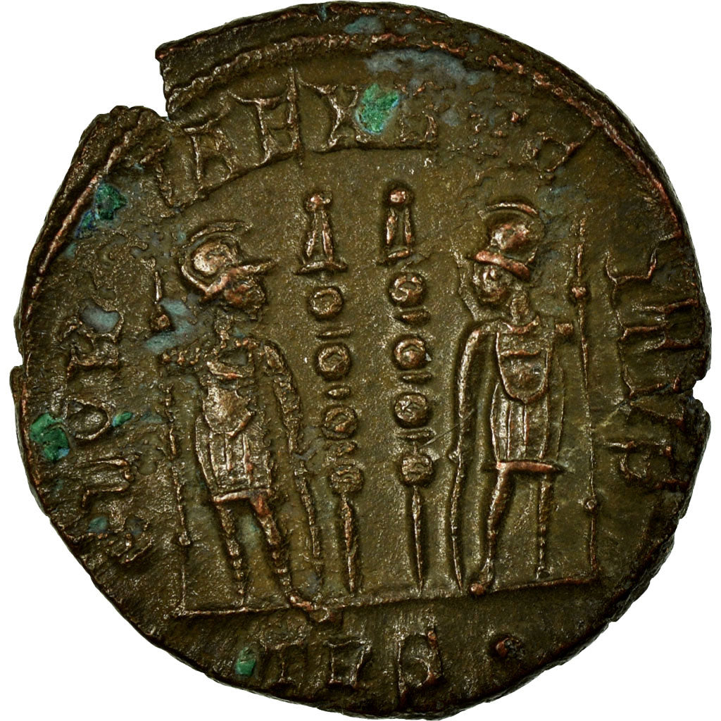 Constantine II, Nummus, Trier, Copper, AU(55-58), Cohen:122