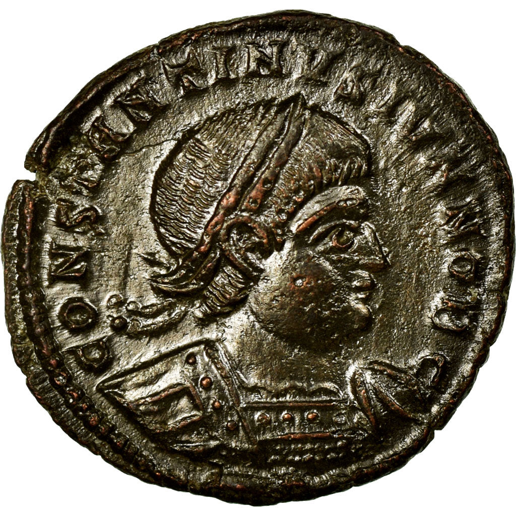 Constantine II, Nummus, Trier, Copper, AU(55-58), Cohen:122