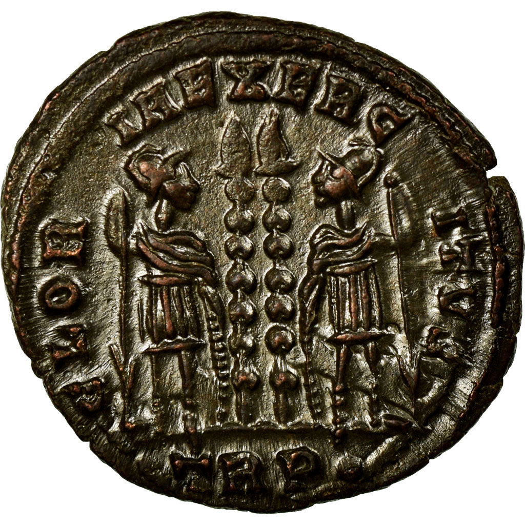 Constantine II, Nummus, Trier, Copper, AU(55-58), Cohen:122