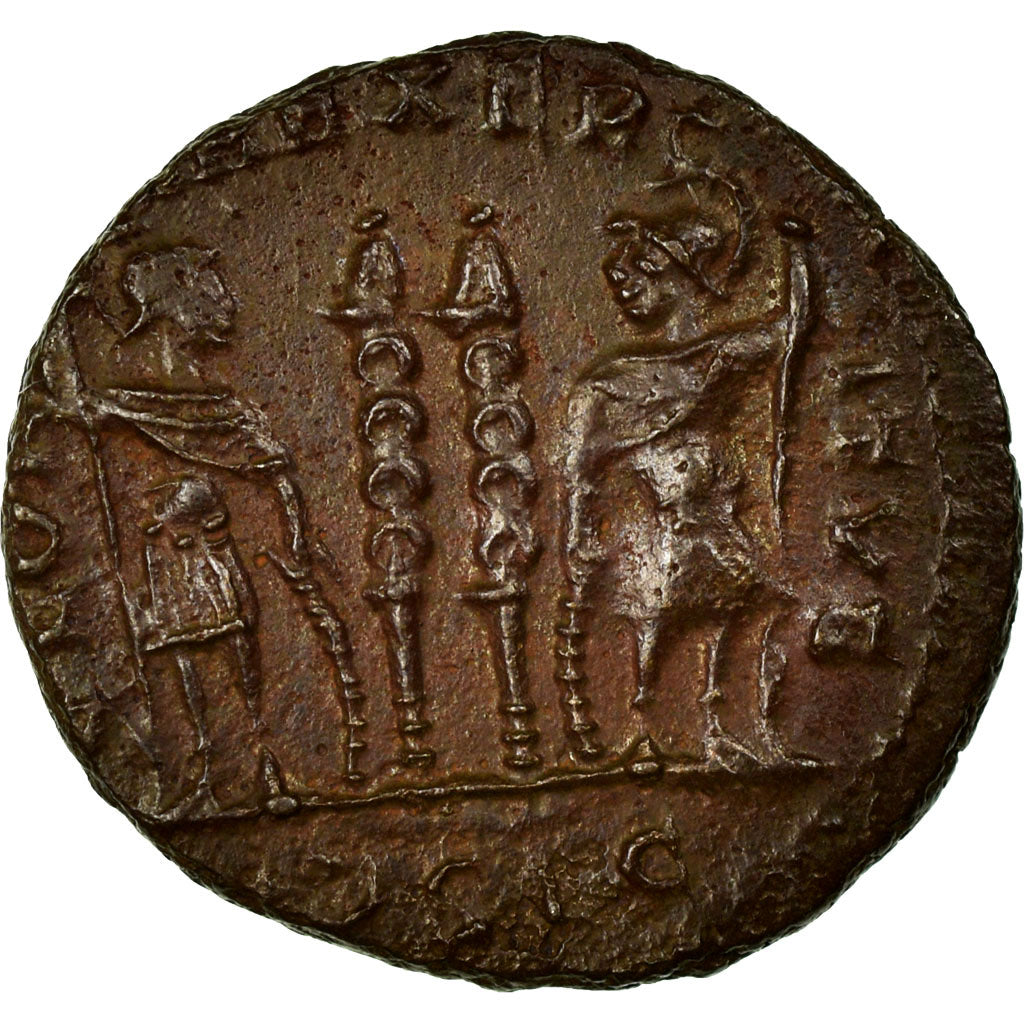 Constantine II, Nummus, Siscia, Copper, AU(55-58), Cohen:122
