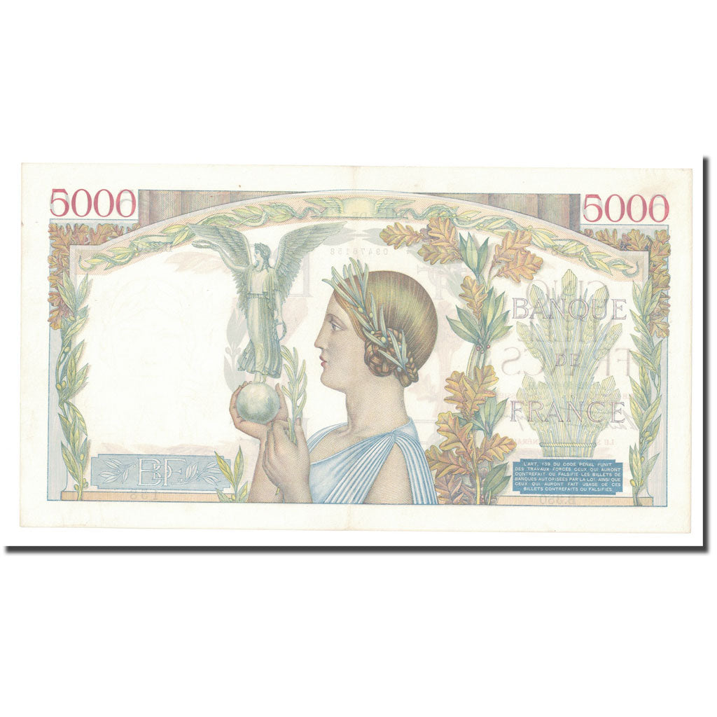 France, 5000 Francs, Victoire, 1939-10-12, B.380, SPL+