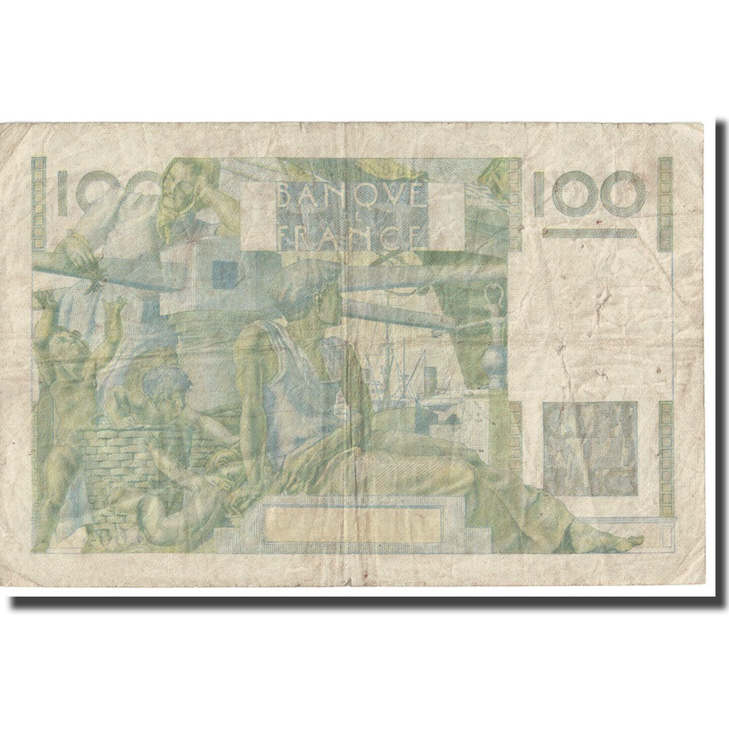 Francia, 100 Francs, Jeune Paysan, 1954, 1954-04-01, BC, Fayette:28.43, KM:128d