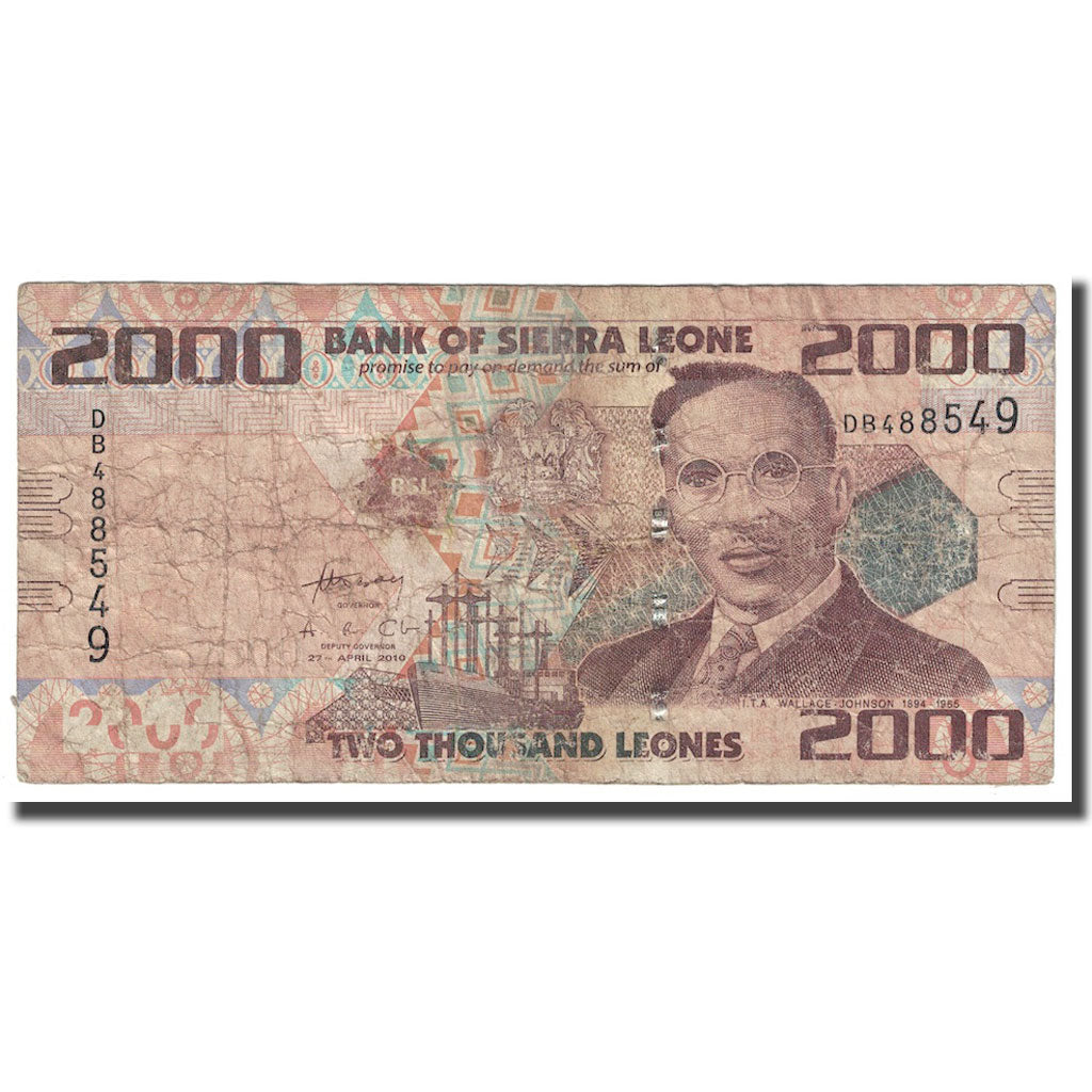 Biljet, Sierra Leone, 2000 Leones, 2010, 2010-04-27, KM:31, TB+